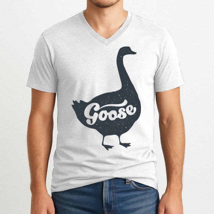 Grey Goose Simple Distress V-Neck T-Shirt