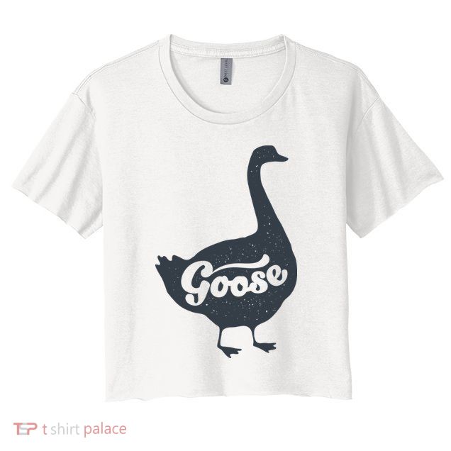 Grey Goose Simple Distress Crop Top