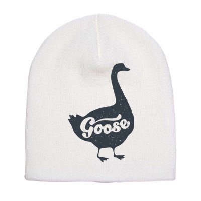 Grey Goose Simple Distress Short Acrylic Beanie