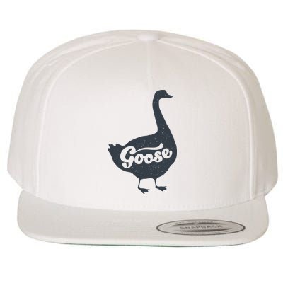 Grey Goose Simple Distress Wool Snapback Cap
