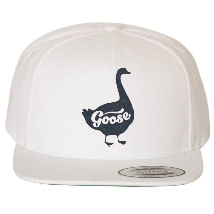 Grey Goose Simple Distress Wool Snapback Cap