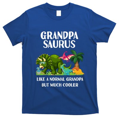 Grandpasaurus Grandpa Saurus Dinosaur Christmas FatherS Day Cute Gift T-Shirt