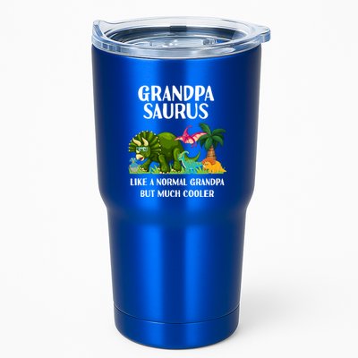 Grandpasaurus Grandpa Saurus Dinosaur Christmas FatherS Day Cute Gift Tumbler