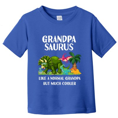 Grandpasaurus Grandpa Saurus Dinosaur Christmas FatherS Day Cute Gift Toddler T-Shirt