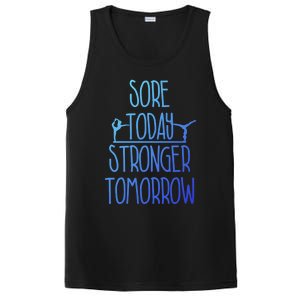 Gymnast Gift Sore Today Stronger Tomorrow Funny Gymnastics Gift PosiCharge Competitor Tank