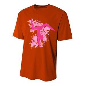 Gymnastics Gymnast Splatter Gift Performance Sprint T-Shirt