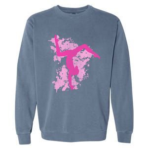 Gymnastics Gymnast Splatter Gift Garment-Dyed Sweatshirt