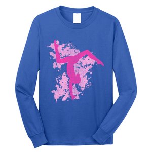 Gymnastics Gymnast Splatter Gift Long Sleeve Shirt