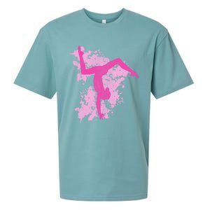 Gymnastics Gymnast Splatter Gift Sueded Cloud Jersey T-Shirt