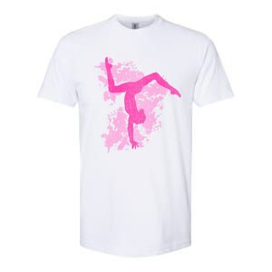 Gymnastics Gymnast Splatter Gift Softstyle CVC T-Shirt