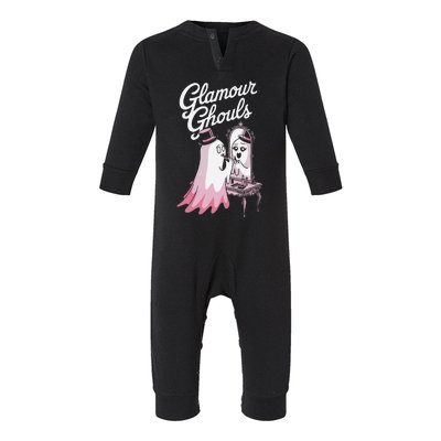 Glamour Ghouls Spooky Fashion For Halloween Lovers Infant Fleece One Piece