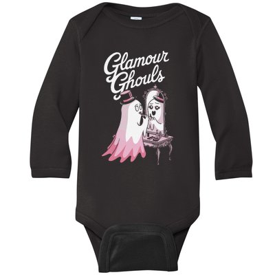 Glamour Ghouls Spooky Fashion For Halloween Lovers Baby Long Sleeve Bodysuit