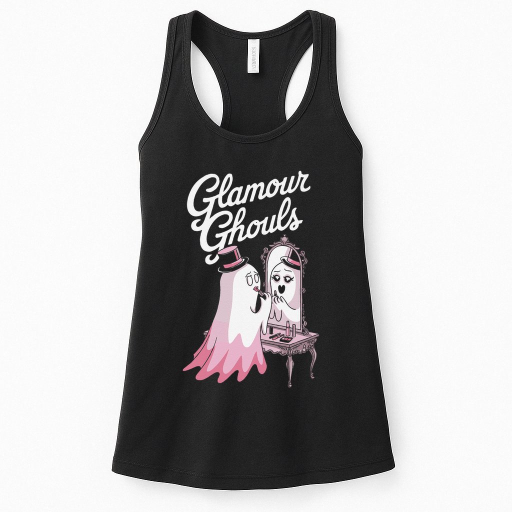 Glamour Ghouls Spooky Fashion For Halloween Lovers Womens Tank Top