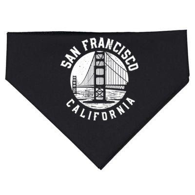 Great Gift San Francisco Gold Gate Bridge USA-Made Doggie Bandana