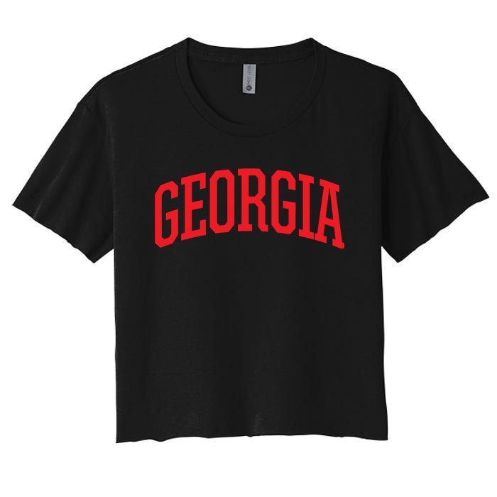 Georgia Georgia Sports Collegestyle T Ga Women's Crop Top Tee