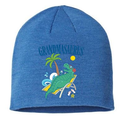 Grandmasaurus Grandma Saurus Dinosaur Family Vacation Beach Great Gift Sustainable Beanie