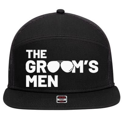 Groomsmen Groom Squat Men Bachelor Supplies Party Wedding 7 Panel Mesh Trucker Snapback Hat