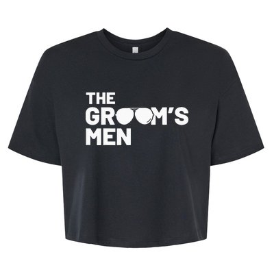 Groomsmen Groom Squat Men Bachelor Supplies Party Wedding Bella+Canvas Jersey Crop Tee