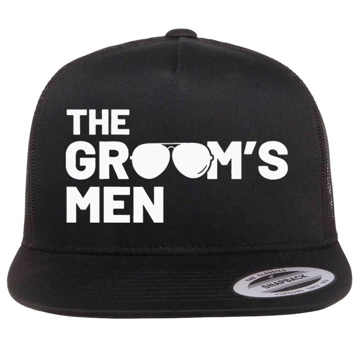 Groomsmen Groom Squat Men Bachelor Supplies Party Wedding Flat Bill Trucker Hat