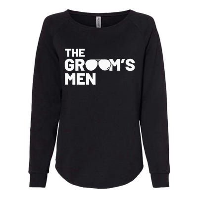 Groomsmen Groom Squat Men Bachelor Supplies Party Wedding Womens California Wash Sweatshirt