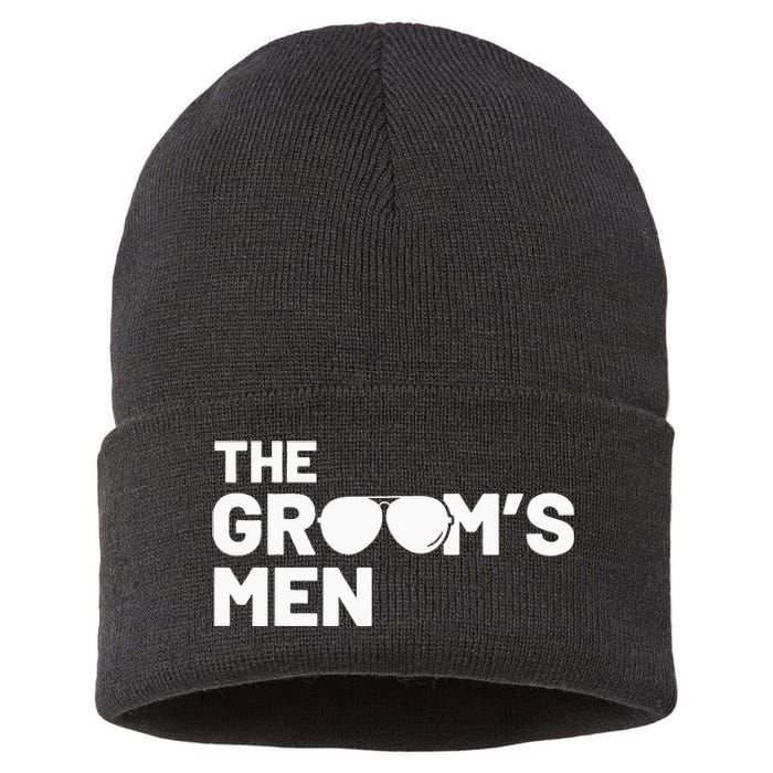 Groomsmen Groom Squat Men Bachelor Supplies Party Wedding Sustainable Knit Beanie