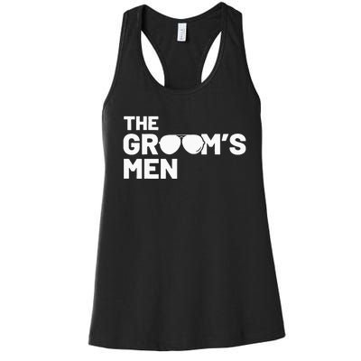 Groomsmen Groom Squat Men Bachelor Supplies Party Wedding Women's Racerback Tank