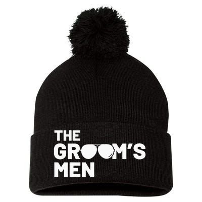 Groomsmen Groom Squat Men Bachelor Supplies Party Wedding Pom Pom 12in Knit Beanie