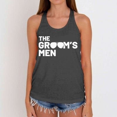 Groomsmen Groom Squat Men Bachelor Supplies Party Wedding Women's Knotted Racerback Tank