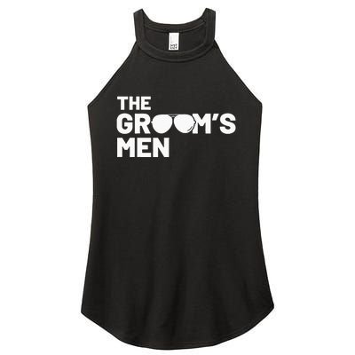 Groomsmen Groom Squat Men Bachelor Supplies Party Wedding Women's Perfect Tri Rocker Tank