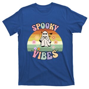 Groovy Ghost Spooky Vibes Retro Halloween Great Gift T-Shirt