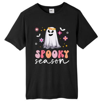 Groovy Ghost Spooky Season Retro Halloween Hippie Tall Fusion ChromaSoft Performance T-Shirt