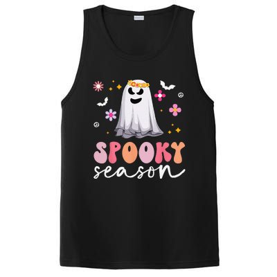 Groovy Ghost Spooky Season Retro Halloween Hippie PosiCharge Competitor Tank