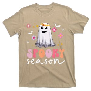 Groovy Ghost Spooky Season Retro Halloween Hippie T-Shirt