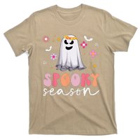 Groovy Ghost Spooky Season Retro Halloween Hippie T-Shirt