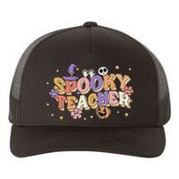 Groovy Ghost Spooky Teacher Retro Hippie Halloween Teach Yupoong Adult 5-Panel Trucker Hat