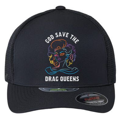 Groovy God Save The Drag Queens Flexfit Unipanel Trucker Cap