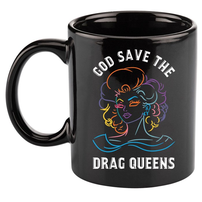 Groovy God Save The Drag Queens 11oz C Handle Ceramic Mug