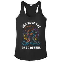 Groovy God Save The Drag Queens Ladies PosiCharge Competitor Racerback Tank