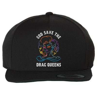 Groovy God Save The Drag Queens Wool Snapback Cap