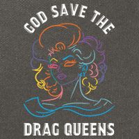 Groovy God Save The Drag Queens Cotton Canvas Backpack