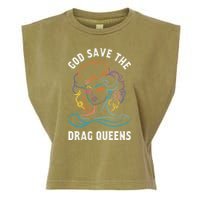 Groovy God Save The Drag Queens Garment-Dyed Women's Muscle Tee