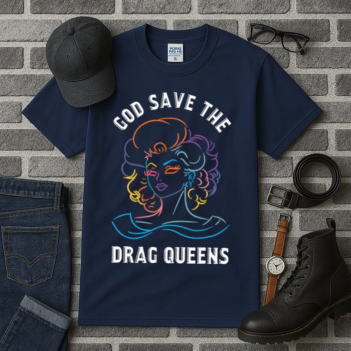 Groovy God Save The Drag Queens Tall T-Shirt