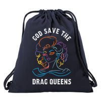 Groovy God Save The Drag Queens Drawstring Bag
