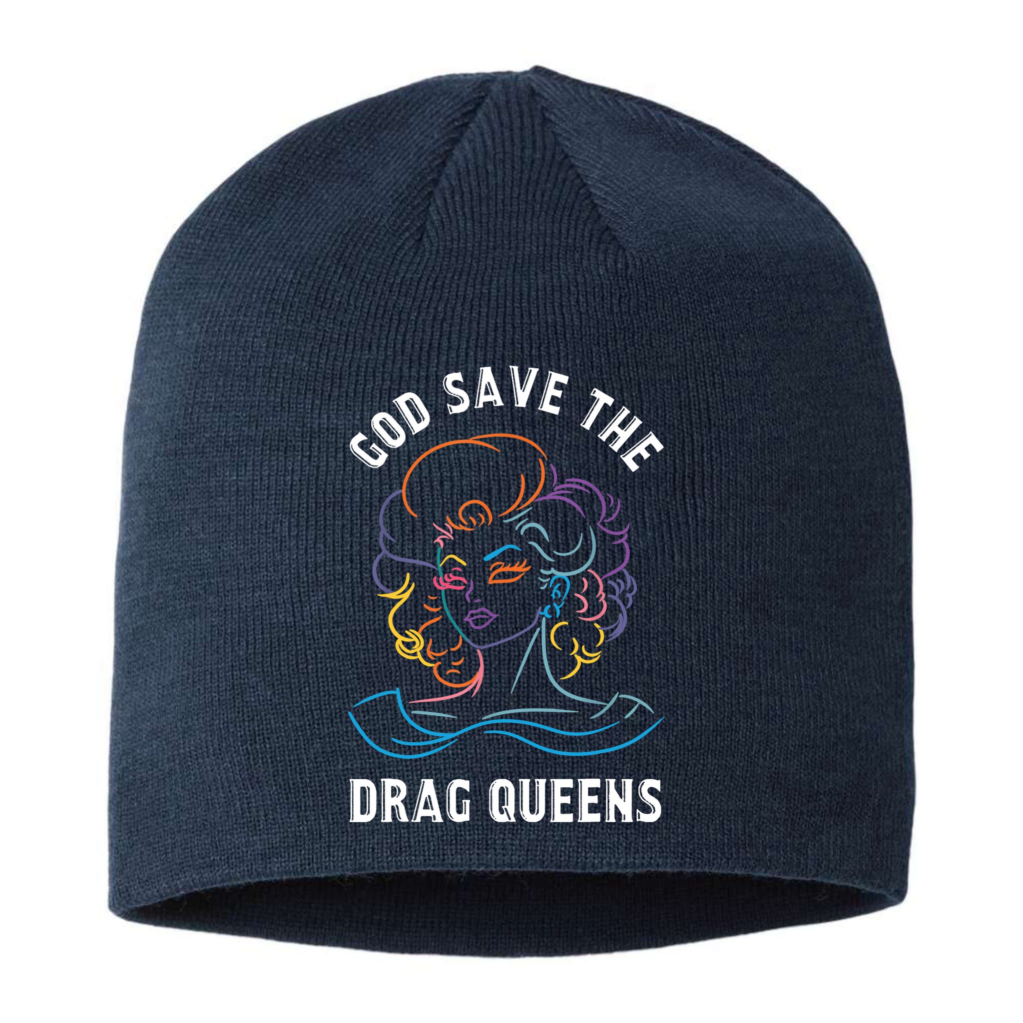 Groovy God Save The Drag Queens Sustainable Beanie