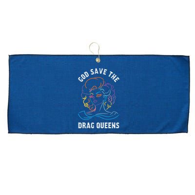 Groovy God Save The Drag Queens Large Microfiber Waffle Golf Towel