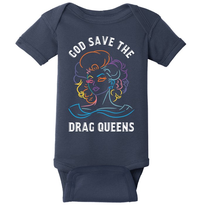 Groovy God Save The Drag Queens Baby Bodysuit