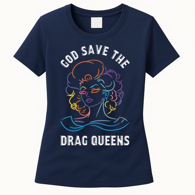 Groovy God Save The Drag Queens Womens T-Shirt