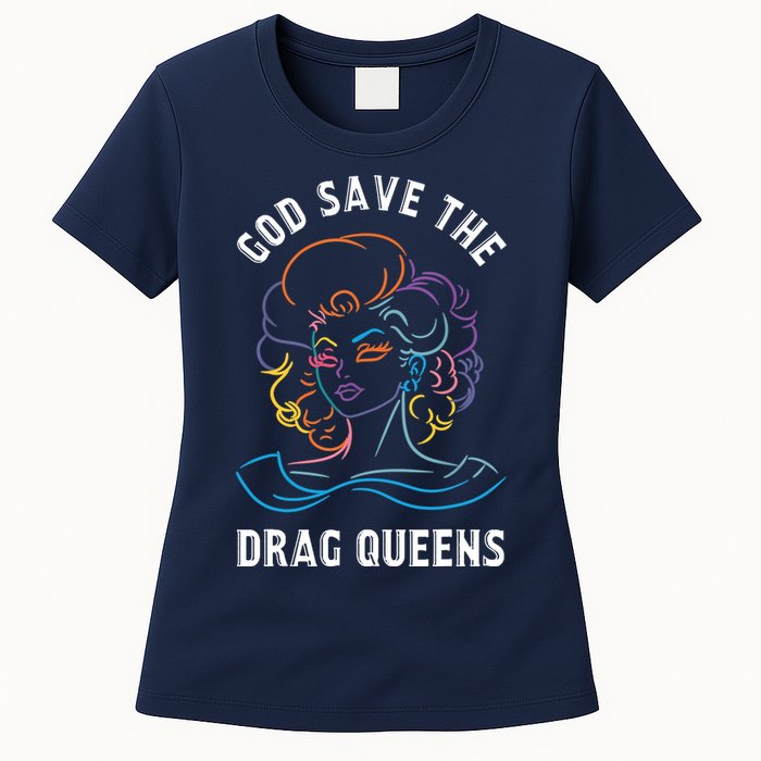 Groovy God Save The Drag Queens Womens T-Shirt