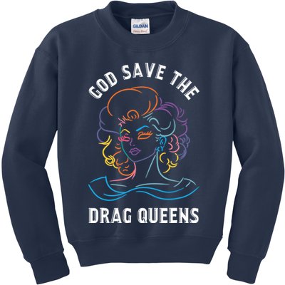 Groovy God Save The Drag Queens Kids Sweatshirt
