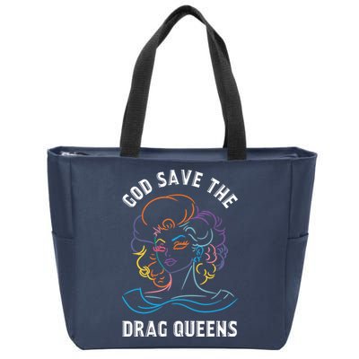 Groovy God Save The Drag Queens Zip Tote Bag